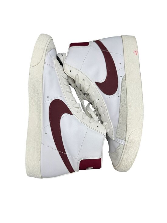 Nike Blazer Mid '77 Vintage White Team Red High Top Sneaker BQ6806-111, Size 12 - Picture 7 of 10